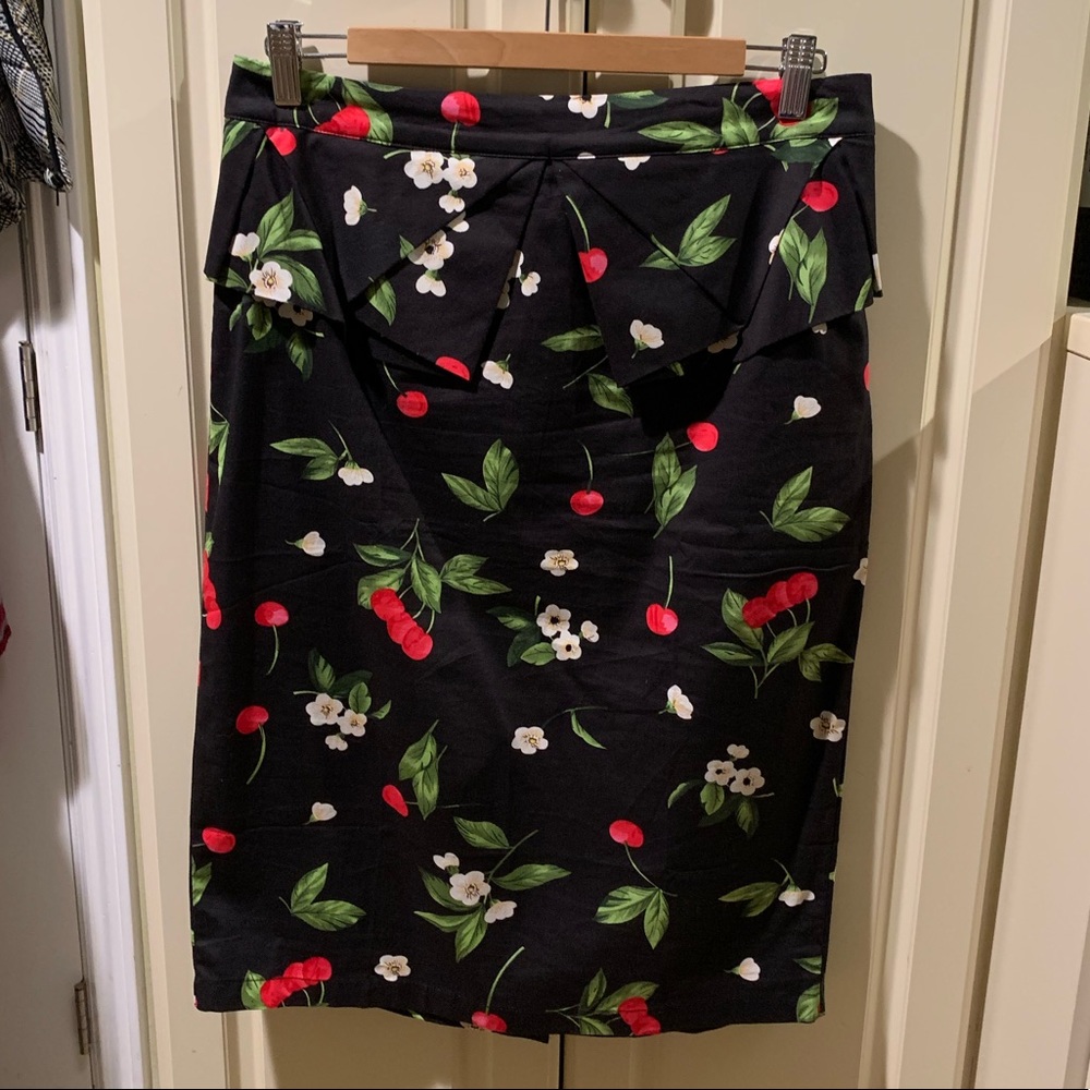 Cherry Pencil Skirt